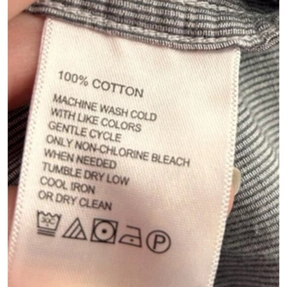 Tommy Bahama Coastline Cord Long Sleeve Shirt Men's Big & Tall 3XB Zinc Gray - Picture 9 of 11